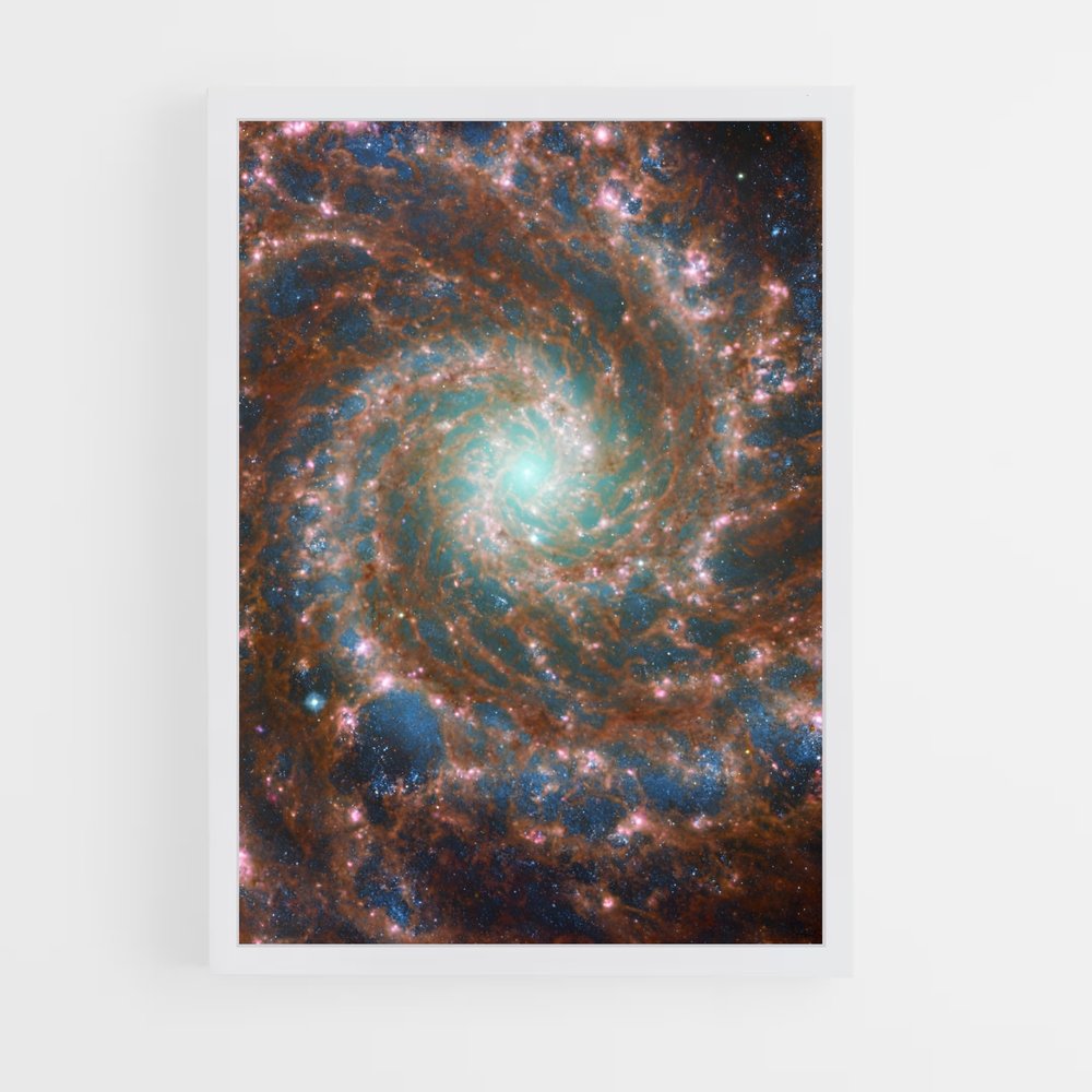 Poster Galaxie en Spirale – affiche Astronomie (vue 3)